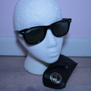 Ray-Ban RB2140 Black Classic Wayfarer Acetate Unisex Sunglasses